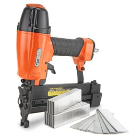 Tacwise 1804 Cloueuse pour Clous Brad/Agrafeuse Pneumatique 2 en 1 avec 1000 Clous de Type 18G / 30 mm et 800 Agrafes de Type 90
