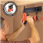 Tacwise 1804 Cloueuse pour Clous Brad/Agrafeuse Pneumatique 2 en 1 avec 1000 Clous de Type 18G / 30 mm et 800 Agrafes de Type 90