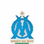 FOCO Produit sous licence officielle Olympique de Marseille BRXLZ Briques 3D Logo Club de football Kit de construction