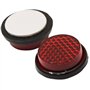 Ryde Réflecteur Catadioptre Rond/Circulaire pour Moto - Rouge