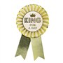 Talking Tables Rosette Joyeux Anniversaire Badge Luxe Or King For A Day Réutilisable Accessoires pour Lui Papa Garçons Enfants F