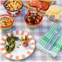 Talking Tables assiette en émail Bon Appetit fait main design olives 20cm durable légère idéale pour repas en extérieur pique-ni