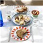 Talking Tables assiette en émail Bon Appetit fait main design olives 20cm durable légère idéale pour repas en extérieur pique-ni