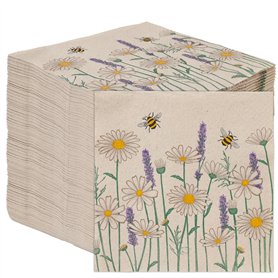 Table Kind 100 x Serviettes en papier souples en vrac