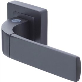 YALE - YPP7-B-PC Poignée de porte carré de 7 noir YALE - Modele Bologna - passage clé