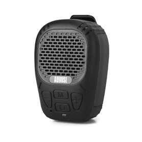August MS550 Enceinte Portable Bluetooth 5.3 à Clip avec Aimant et Microphone - Autonomie 30H