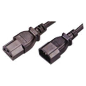 MCL Câble d'alimentation IEC 320 EN 60320 C13 (F) IEC 320 EN 60320 C14 (M) 2 m