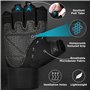 RDX Gants de Musculation halterophilie D'entraînement avec 3 Plaques de Poignet, Sangle de 15 Pouces de Long Antidérapant Paume 