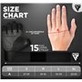 RDX Gants de Musculation halterophilie D'entraînement avec 3 Plaques de Poignet, Sangle de 15 Pouces de Long Antidérapant Paume 