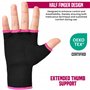 RDX Bandes Boxe sous Gants, Élastiqué Protege Main Sparring Arts Martiaux Protecteur de Poing, Boxing Inner Gloves Hand Wraps, G