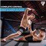 RDX MMA Gants d'entraînement,Maya Hide Cuir,Kara Mitaines Boxe Grappling Sparring,Ouvert Paume,Protection Poignet Main,Arts Mart