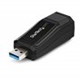 Adaptateur réseau USB 3.0 vers Gigabit Ethernet - Convertisseur USB vers RJ45 - M/F - Noir