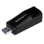 Adaptateur réseau USB 3.0 vers Gigabit Ethernet - Convertisseur USB vers RJ45 - M/F - Noir
