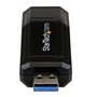 Adaptateur réseau USB 3.0 vers Gigabit Ethernet - Convertisseur USB vers RJ45 - M/F - Noir