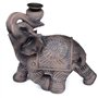 Puckator Peace of The East Brûleur d'encens à refoulement en Bois Effet éléphant – Accessoires de décoration de méditation Zen –