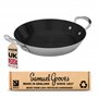 Chabrias Ltd Poêle à paella anti-adhésive en acier brossé 30 cm