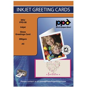 PPD 30 Cartes De Vœux Blanches Personnalisables Premium