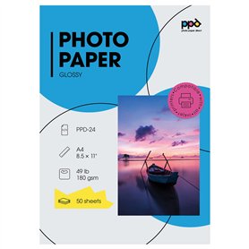 PPD 50 Feuilles x A4 Papier Photo Brillant