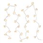 Lights4fun Guirlande Lumineuse 30 Fleurs Blanches à LED Blanc Chaud pour Intérieur