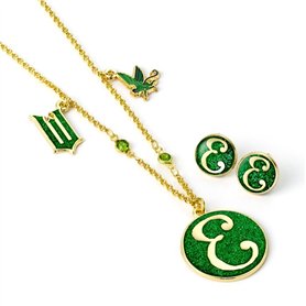 WICKED Coffret cadeau collier et boucles d'oreilles à tige Elphaba