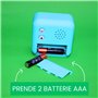 Tinc Alarme numérique pour Enfants, température, Date et minuterie, Rotatif, Bleu, Petite Taille