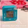 Tinc Alarme numérique pour Enfants, température, Date et minuterie, Rotatif, Bleu, Petite Taille