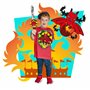 Animal Armouriez - Dragon de Deluxebase. Ensemble Épée et Bouclier en Mousse Jouets pour Enfants Motif Animaux Fantastiques