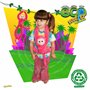 Deluxebase EcoBuddiez Tree Huggers - Singe-Écureuil Violet de Peluche bébé à Suspendre de 72 cm fabriquée en Bouteilles Plastiqu