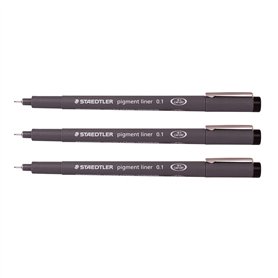 Staedtler Pigment liner stylo à pointe fine Stylos Croquis Dessin de rédaction 0