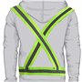 TRIXES Harnais de Sécurité Réfléchissant Haute Visibilité Réglable - Gilet Vert Fluorescent Unisexe