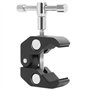 2x Pince crabe - Support de montage - Clip de support de panneau mural de bureau Filetage professionnel 1/4" et 3/8" - Support d