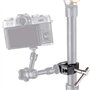 2x Pince crabe - Support de montage - Clip de support de panneau mural de bureau Filetage professionnel 1/4" et 3/8" - Support d