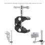 2x Pince crabe - Support de montage - Clip de support de panneau mural de bureau Filetage professionnel 1/4" et 3/8" - Support d