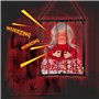 TRIXES Poupée d'halloween effrayante en Cage, Accessoire de Maison hantée avec Voix hurlante, créature de Cauchemar