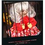 TRIXES Poupée d'halloween effrayante en Cage, Accessoire de Maison hantée avec Voix hurlante, créature de Cauchemar