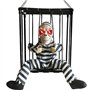 TRIXES Squelette d'halloween Effrayant en Cage, Accessoire de Maison hantée avec Voix hurlante, créature de Cauchemar