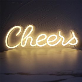 TRIXES ACCLAMATIONS LED Panneau lumineux - Décoration murale intérieure pour bars et salons