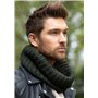 likemary Snood Homme – Tour de Cou & Cache Cou en Laine Mérinos – Écharpe Tubulaire Fait Main – Cadeau Éthique et Chaleureux Cam