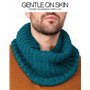 likemary Snood Homme – Tour de Cou & Cache Cou en Laine Mérinos – Écharpe Tubulaire Fait Main – Cadeau Éthique et Chaleureux ble