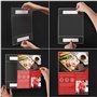 Kurtzy Support Mural Adhésif A4 (5 Pcs) - Porte-Affiches Transparents Universel en Acrylique avec Bandes Adhésives - Supports d’