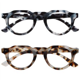 OPULIZE RIO Lunettes Anti-Lumière Bleue - Monture Partie Supérieure Droite - Hommes et Femmes - Charnières à Ressort - B53-1