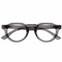 OPULIZE RIO Lunettes de Lecture Anti-Lumière Bleue - Monture Partie Supérieure Droite - Gris - Hommes et Femmes - Charnières à R