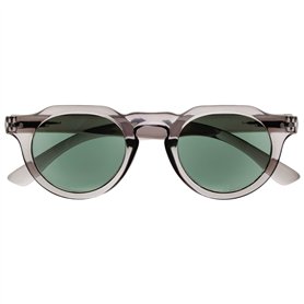 OPULIZE RIO - Lunettes de Lecture Solaires - Monture Plate - Protection UV400 - Gris - Hommes Femmes - Charnières à Ressort - S5