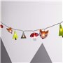 Lights4fun Guirlande Lumineuse Enfant en Feutre a 30 LED Blanc Chaud et Minuterie pour Intérieur