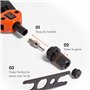 VonHaus Pince à Rivet - 7 Mandrins M3 M4 M5 M6 M8 M10 M12 et 150 Écrous à Rivets Assortis – Set de Filetage avec Mallette de Tra