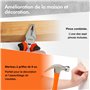 VonHaus Caisse à Outils - Complet Boite de 120 Pièces - Boîte à Outils Manuels, avec Lampe de Poche LED, Clés Hexagonales, Ruban