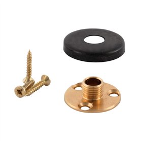 Douille de lampe de montage de plaque arrière ElekTek - Vis à filetage mâle de 10 mm avec cache -fil - Se combine à la douille-p