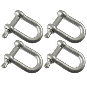 AB Tools 10mm Acier galvanisé Manille Droite Pack DE 4 de l'accastillage DK03