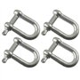 AB Tools 10mm Acier galvanisé Manille Droite Pack DE 4 de l'accastillage DK03