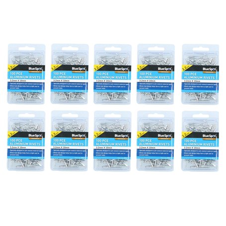 1000 Aluminium métriques Pop Rivets aveugles Pot de fixation Fixation 3.2x10mm